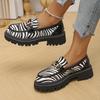 Large size British style spring, winter and autumn new thick heel retro small leather shoes