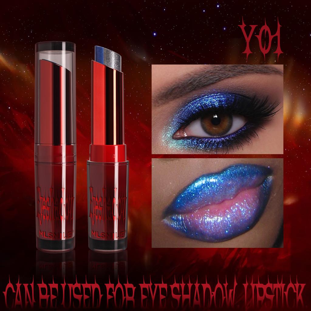 Two-tone Eyeshadow Waterproof Eyeshadow Stick for Lips and Eyes Halloween Eyeshadow