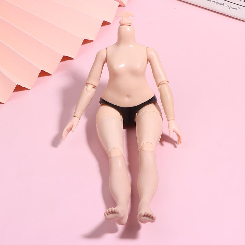 23cm Výška Tělo panenky Velká sestra 1/6 Klouby Pohyblivé tělo Tmavá/ Světle hnědá pleť Slizové doplňky pro panenky