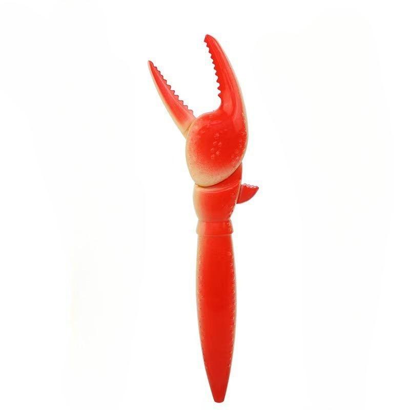 

New-style personalized creative crab claw pen, fun crab clip neutral pen, press-type, can clip Krabs ballpoint pen
