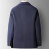 Brand Smart Casual Wool Blazers for Men Autumn Winter Solid Color Trendy Slim Fit Woolen Suit Jackets Korea Men's Clothing