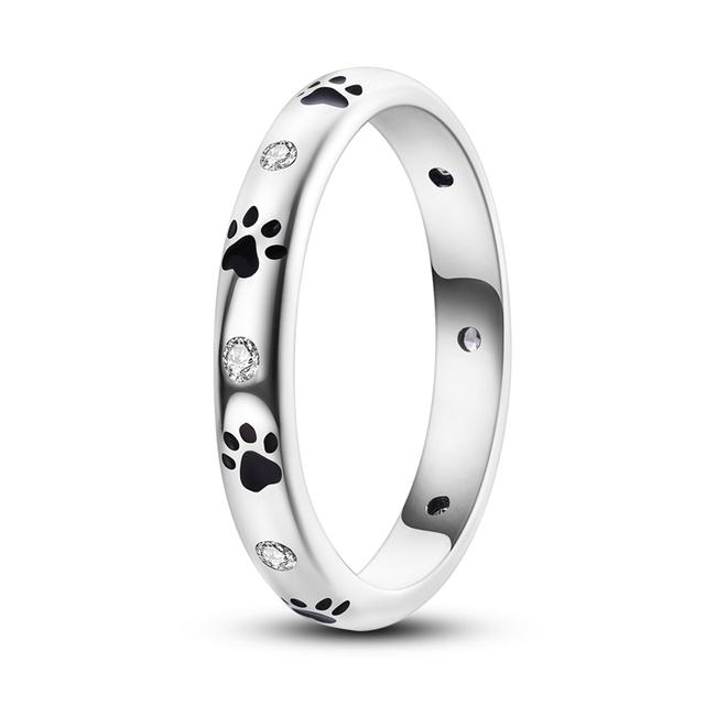 Size 6 -9 Inch Authentic 925 Silver Women Stackable Ring Girl 'S Luxury Wedding Finger Rings