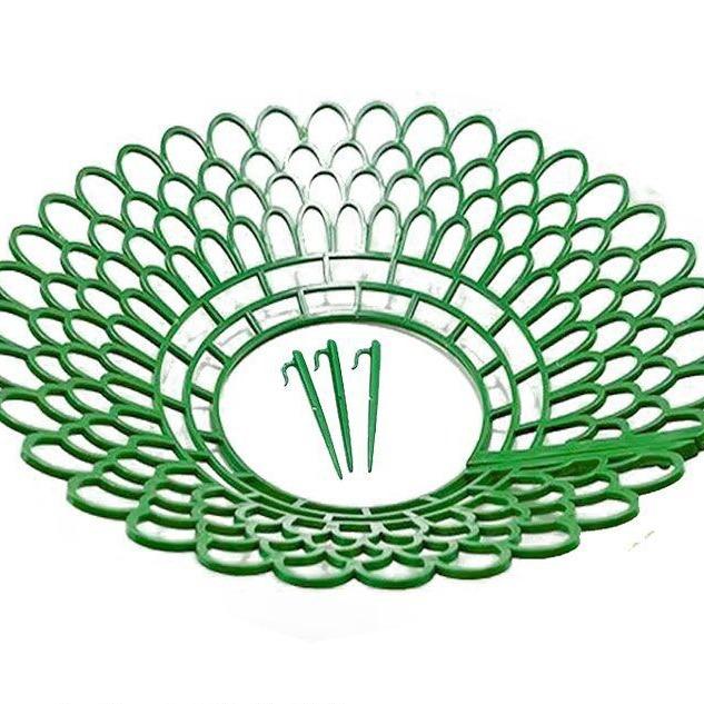 1/5/10 шт. опоры для клубничных растений с 3 прочными ножками, стойки для выращивания клубники, защитная рама, держатель, клетка от плесени, гнили, грязи 1PC зелёный