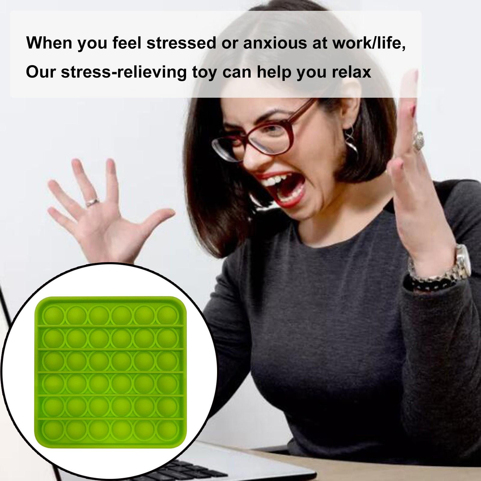 

Сенсорная игрушка-пузырь для особых потребностей, средство для снятия стресса зелёный