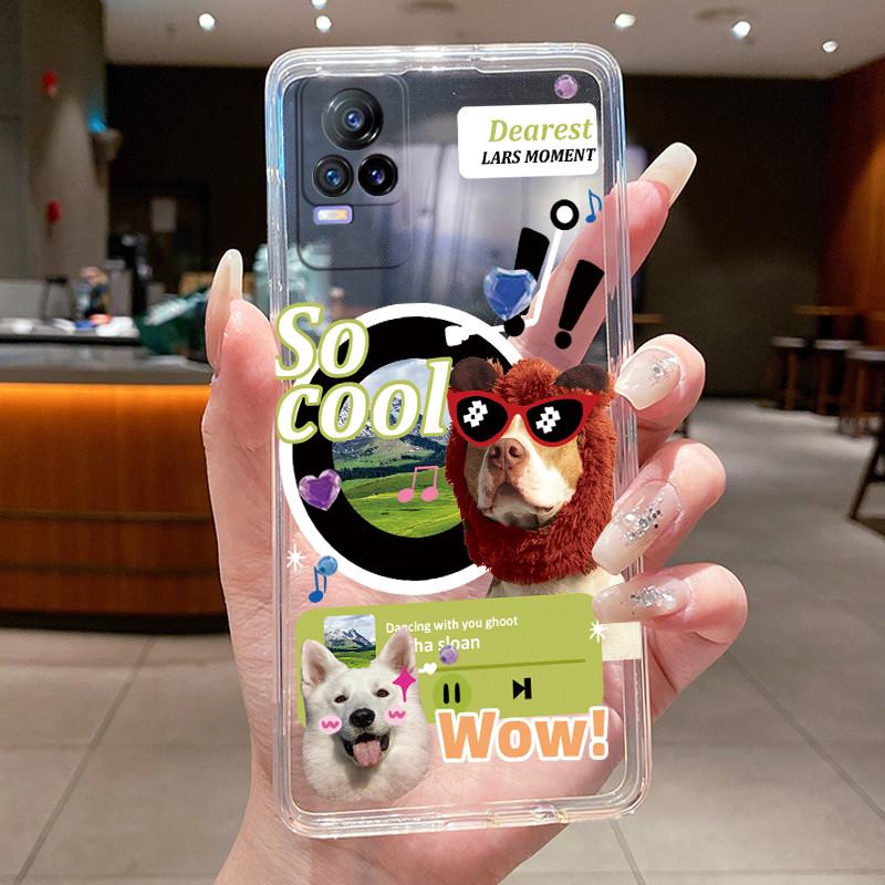 Case For VIVO V21E Y73 2021 V21 4G 5G Phone Case Clear Aesthetic Luxury Fashion Butterfly Flowers Silicone Soft TPU Slim Casing