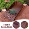Schildkröte Kunststoff Leiter Klettern Badebecken Wasser Futterbecken für Kleine Haustiere Schildkröten Reptilien Eidechsen Ornamente Alle Jahreszeiten