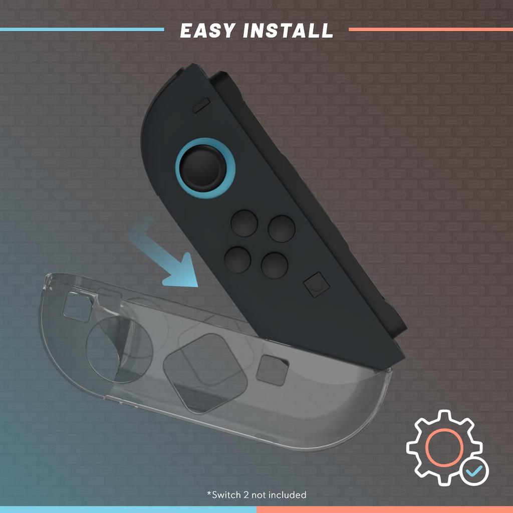 Hyperkin Klare Schutzhülle für Nintendo Switch 2 Slim Transparent Stoßfest Weiche Hülle Hyperkin Schutzzubehör Design, Hülle, Stoßabsorbierend,