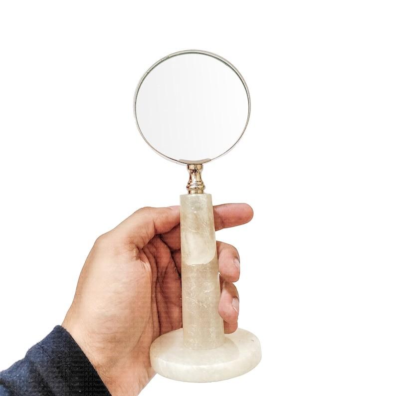 5X Magnifying Glass with Stone Desk Stand Handle| Gifts for Boys Girls Dad Mom Seniors, Anniversary Birthday, Christmas Decor