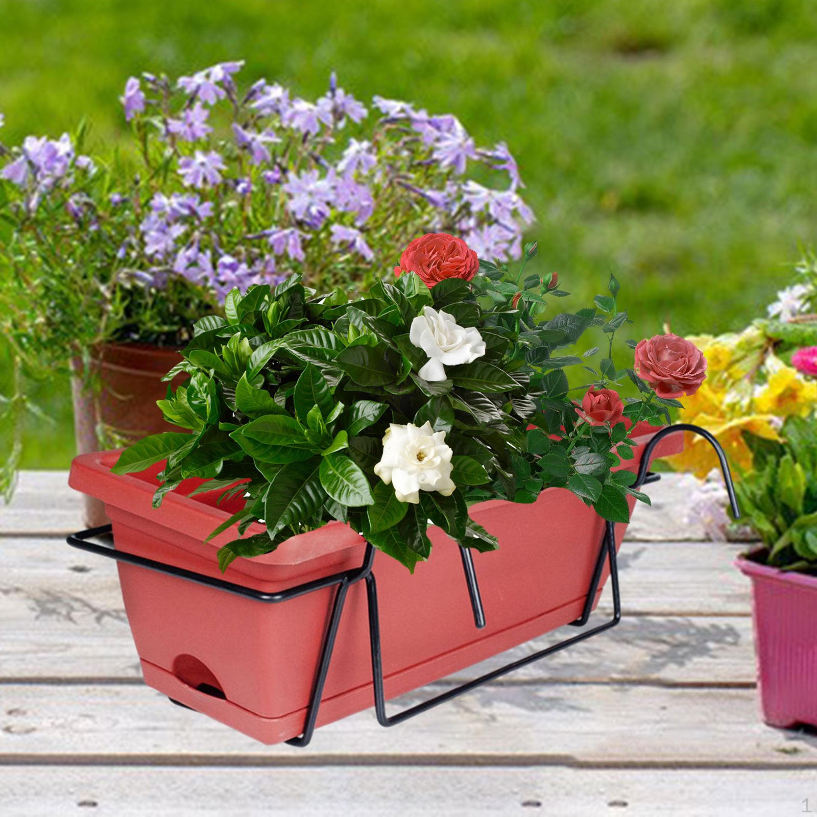 

Балконні перила Підвісна кашпо Квітковий горщик Ящик для овочів Вікно Кошик для рослин червоний