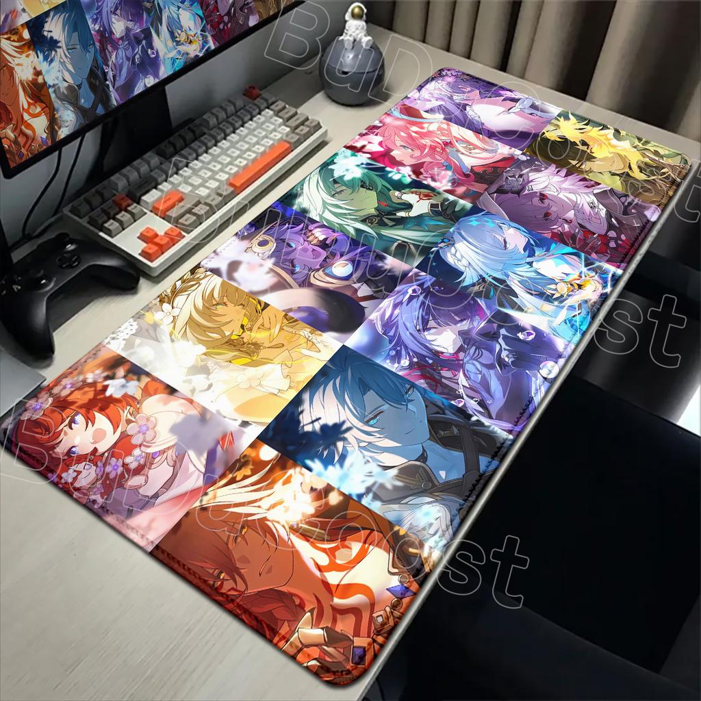 Castorice Sunday Cyrene Honkai Star Rail Mousepad Anime Desk Mat HD Print Keyboard Mats Mouse Pad Computer 900x400mm Accessories