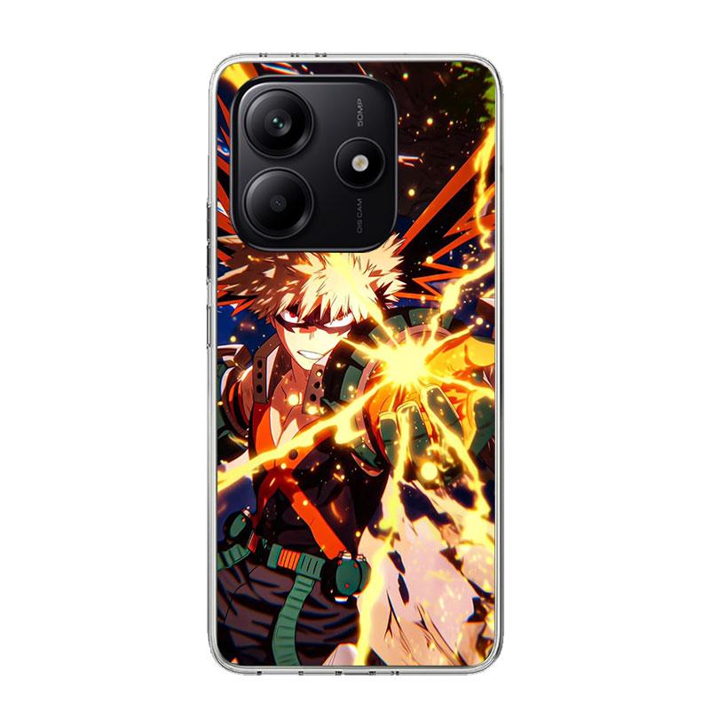Bakugou Katsuki MHA My Hero Phone Case For Xiaomi Redmi Note 14 13 14S 12S 12 11S 11T 11E Pro Plus 10S 10 9S 9 Art Customized Co