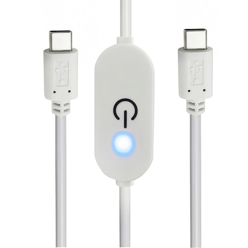 USB C Switches Cable Touch Dimmer Type C Power Supply for LED Lights Supporting Memory Function and 3A High Drive Output