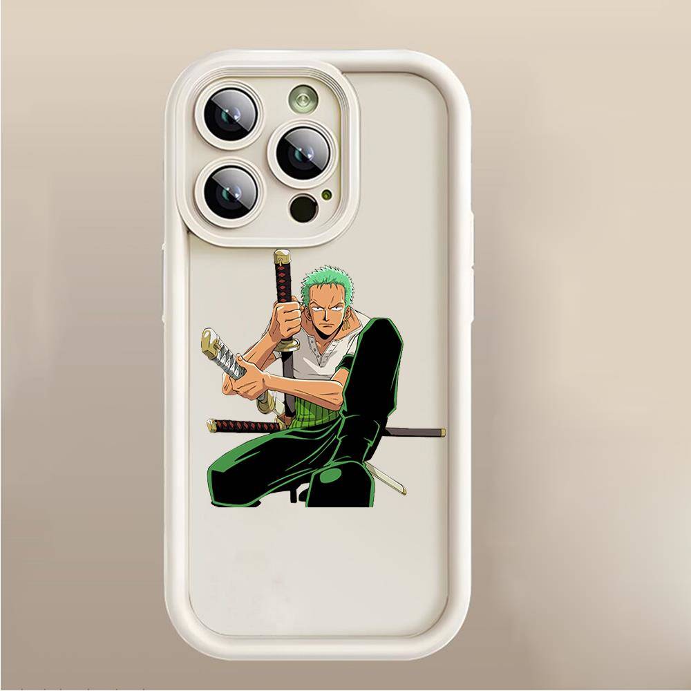 D-28 One Piece Zoro  Case for iPhone 15 14 13 12 8 Plus Samsung S24 S23 Ultra A04S A05S Huawei P40 P50 P60 Nova 11 Pro Max OPPO A17K Reno 10