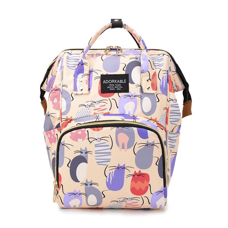 Trendy Large-Capacity Mommy and Baby Travel Backpack