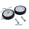 Roulettes pour compresseur d'air - AIMOONSA - Lot de 2 - 14 cm - Absorption des chocs - Antidérapantes