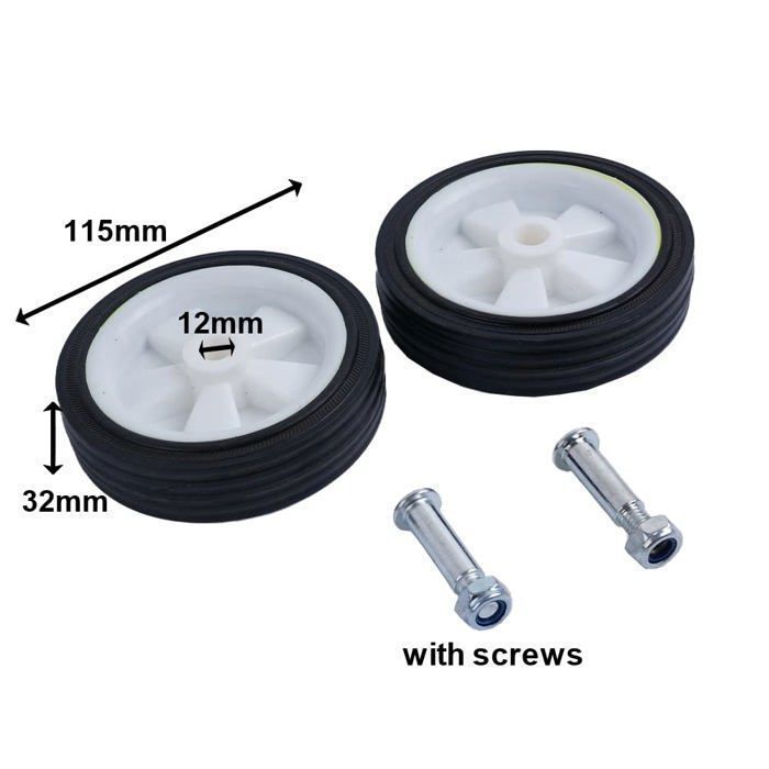 Roulettes pour compresseur d'air - AIMOONSA - Lot de 2 - 14 cm - Absorption des chocs - Antidérapantes
