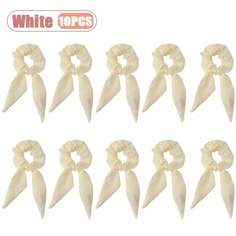 1-20PCS Glow Scrunchie Hair Tie Glow in Dark Ponytail Holder for Women Girls Carnival Birthday Party Rave Gift Elastic Hair Band