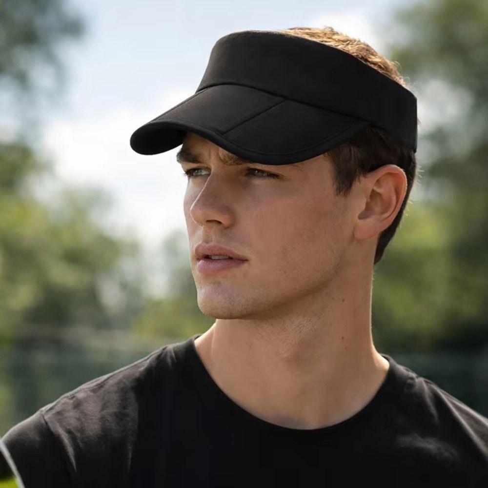 Anti-UV Foldable Sun Visor Hat Adjustable Empty Top Hat Summer Beach Hat  Travel
