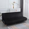 Velvet Armless Sofa Bed Covers Folding Seat Slipcover Modern Futon Stretch Sofa Bed Covers Living Room Elastic Couch Protector