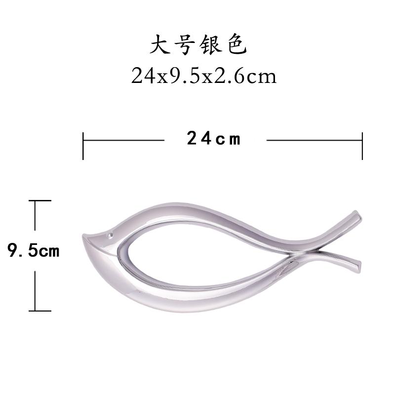 Creative Abstract Fish-shaped Wall Hangings Electroplated Plastic Living Room Wall Decorations Background Wall Hangings