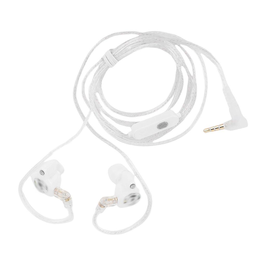 3.5mm Wired Earbuds with Detachable 2Pin Cable HiFi Noise Cancelling Earphones Super Linear Driver Built In Microphone
