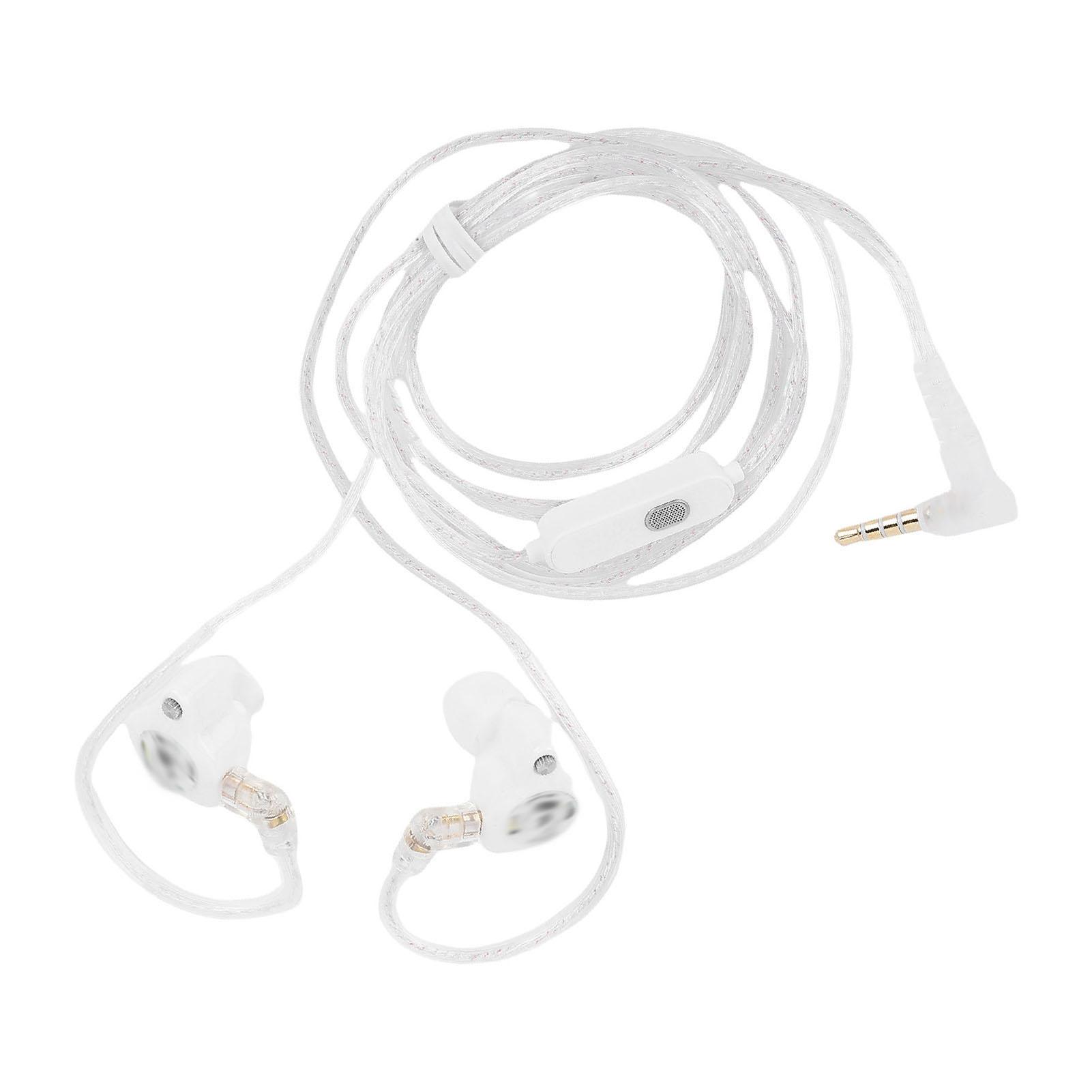 

3.5mm Wired Earbuds with Detachable 2Pin Cable HiFi Noise Cancelling Earphones Super Linear Driver Built in Microphone