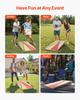 VEVOR Cornhole Set, 4x2 Ft Corn Hole Game Boards, Solid Wood Portable Toss Board, Indoor and Outdoor Cornhole Play for Adults