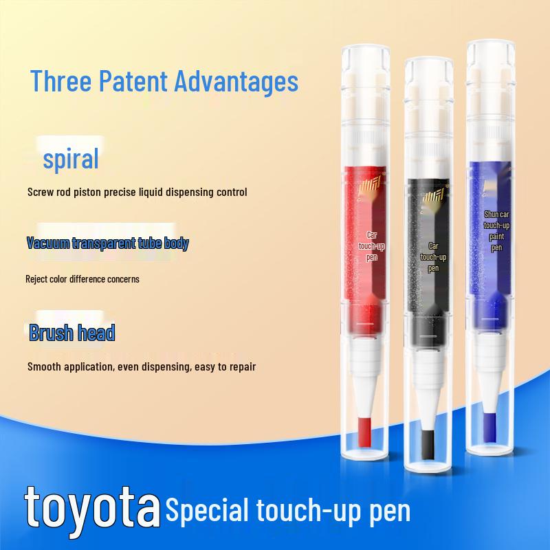 Toyota Touch-Up Paint Pen for 8th Gen Highlander, Camry, Corolla, Levin, RAV4 - Pearl & Black/White