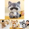 Cute Raccoon Plush Toy For Girls Perfect Companion For Bedtime