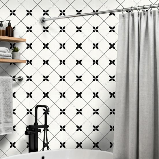 2 Pcs Peel And Stick Wall Tile Self-Adhesive Wall Tiles Waterproof PVC Decorative Tile Stickers for Kitchen Backsplash Bathroom
