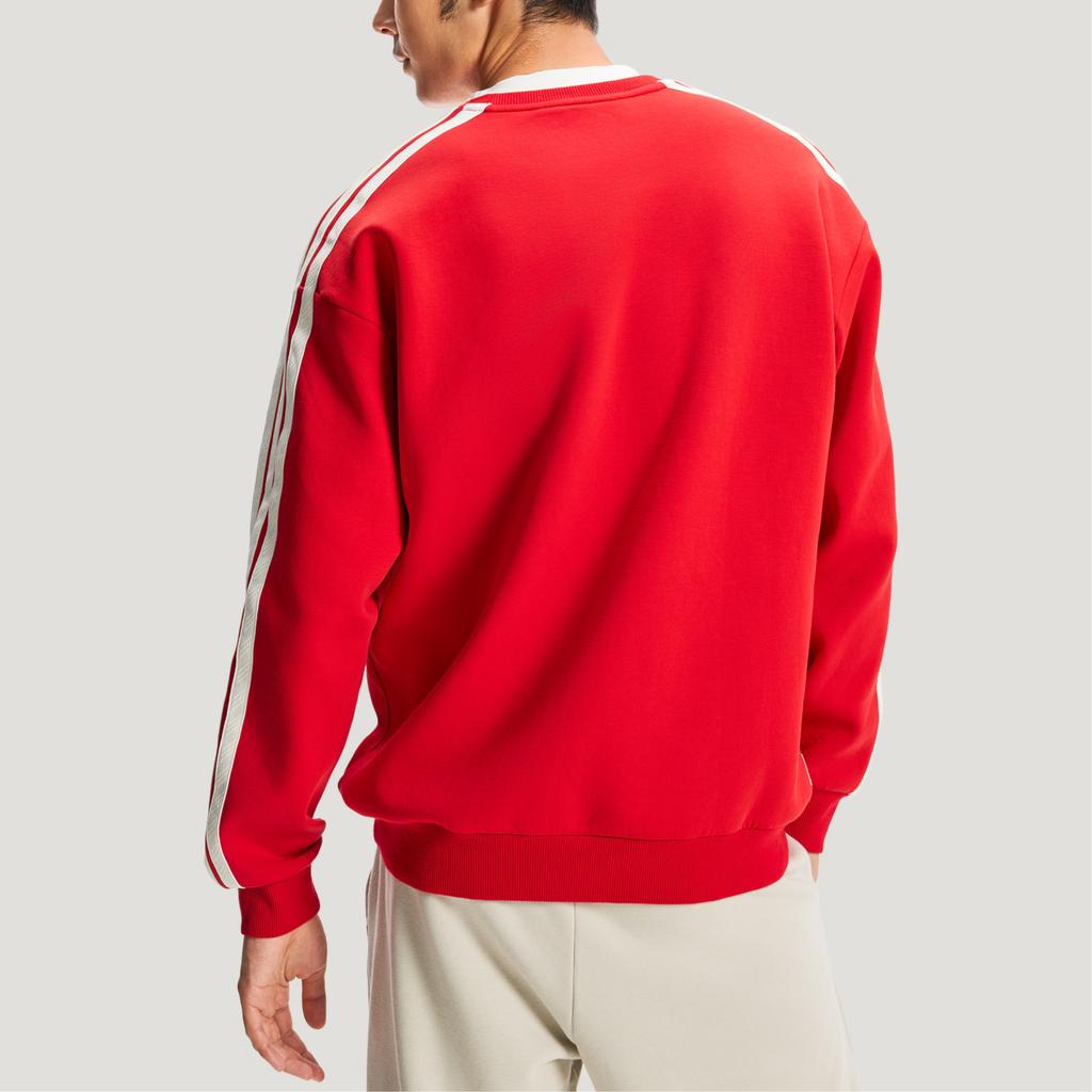 Adidas FW25 Year Of The Horse Limited CNY New Year Three Stripes Club Sweatshirt Knit Loose Crew Neck Pullover Men sweatshirt KR2516