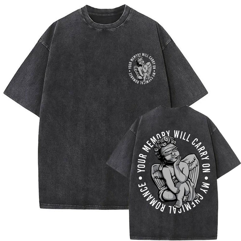 Washed Vintage Rock Band My Chemical Romance The Black Parade Tour 2026 T-shirt Men Women Fashion Punk Emo Oversized T Shirts