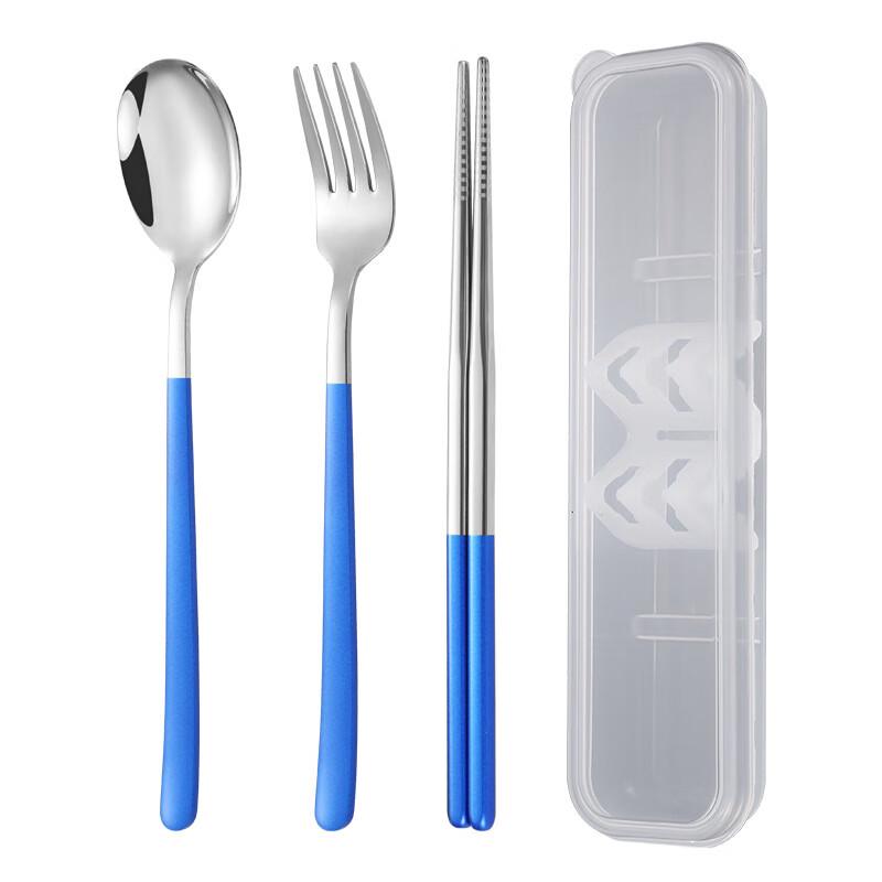 ZISIZ Portable Spoon, Fork & Chopsticks Travel Set