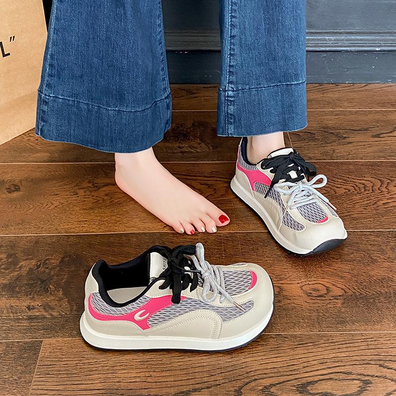 Retro Versatile Sports Forrest Gump Shoes Women's Shoes 2025 New Autumn Breathable Casual Shoes Mesh Flat-bottomed German Training Shoes