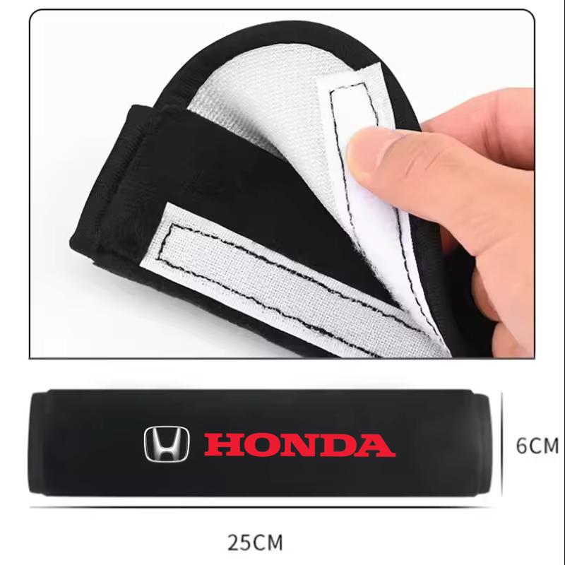 Car seat belt leather Shoulder Protector Safety Belt For Honda Civic xrv hrv crv brv City Accord Fit Jazz Insight Car Sticker EB1