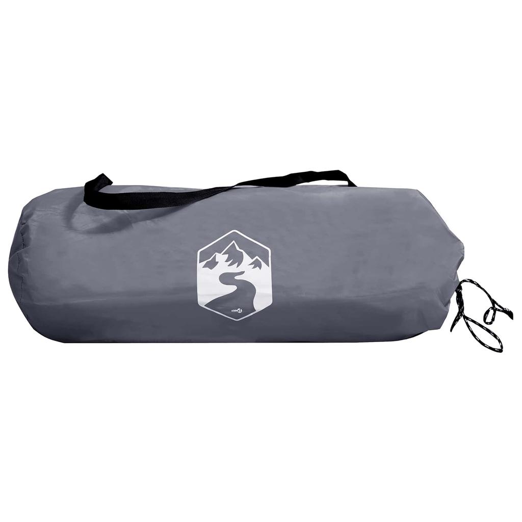 Trekking Tent Gray and Orange 222 x 85 x 125 cm