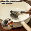 Replacement Head Pot Cleaning Brush Long Handle Kitchen Cleaning Brush Pot Scrubber  Sink