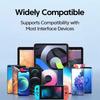 66W Elbow 3 in 1 USB to Type C Fast Charging Cable For Samsung S24 Xiaomi Huawei Android 3 Ports USB C Charge Data Transfer Cord