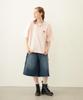 Milkfed Casual Circle Strawberry Logo Short Sleeve Tee in Pink Women's