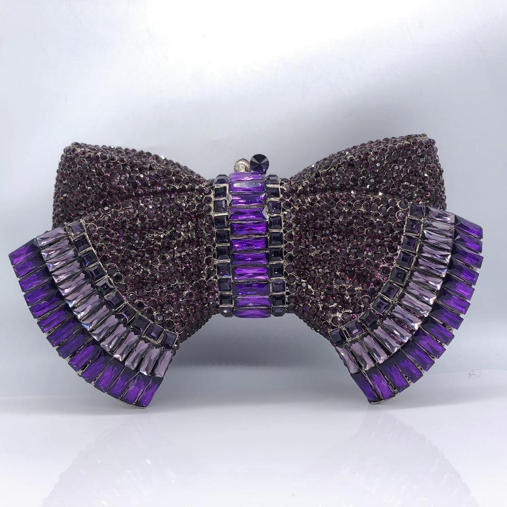 Grüne Schleife Strass-Tasche Kristall-Geldbörse Formelle Abend-Clutches Diamant-Geldbörsen Damen Hochzeits-Ball-Handtaschen Dinner-Ball-Clutch