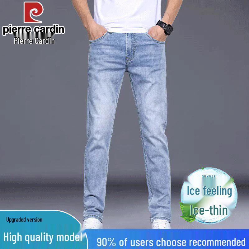 

Pierre Cardin Men s Summer Slim Straight Stretch Jeans 38