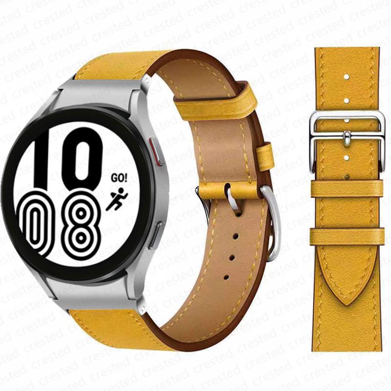20mm Armband für Samsung Galaxy Watch 6 4 classic/5 Pro 44mm 40mm 47mm 43mm 45 Ohne Lücken Lederarmband Correa Galaxy Watch 6 Armband