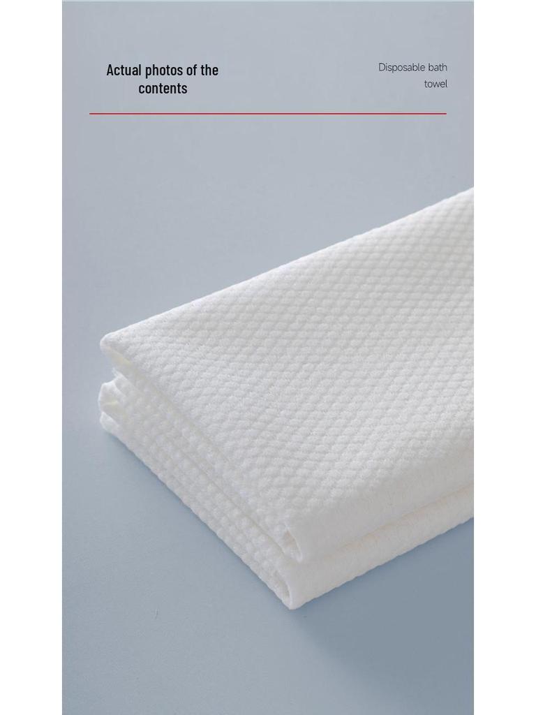 Extra Thick Disposable Bath Towels - 100 Individually Packaged for Adults