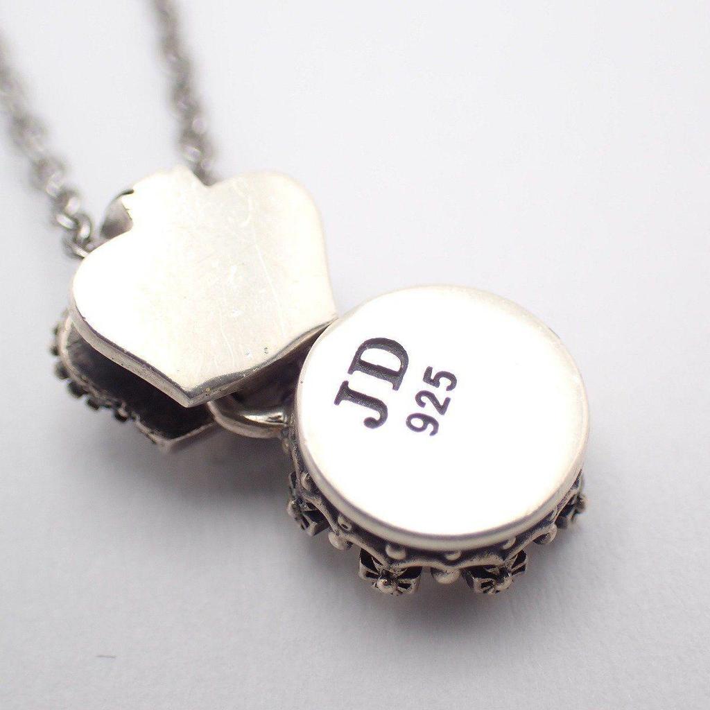 Used JUSTIN DAVIS DREAM TIME Crown Initial Y Necklace Silver 925 [Ioki Pawnshop]