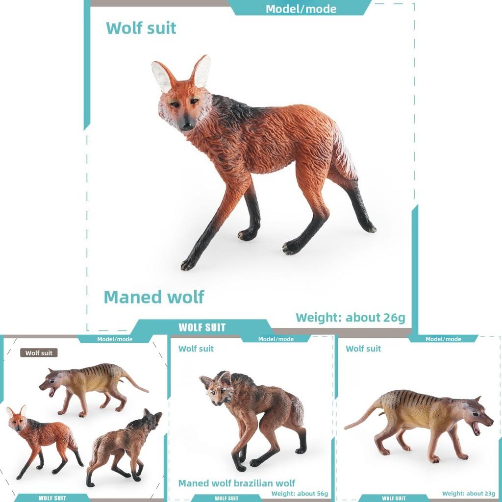 Simulated Wild Animal Wolf Model Ornament For Kids Educational Display With Realistic Design