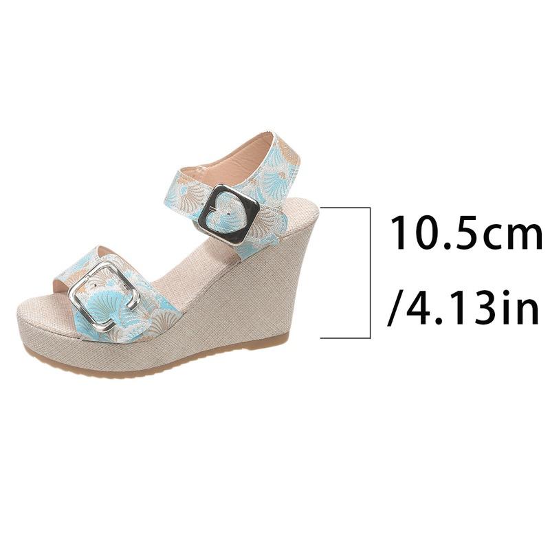 

Large-size Platform Fish-mouth Sandals, New Style, Thick Sole, High Heel, Women s Shoes 42 синій
