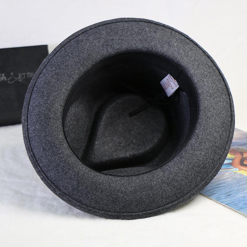 Mauni Hat, Top Hat, Jazz Hat, Bow, Woolen Hat, Large Brim.