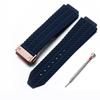 Cinturino in Gomma 25*19mm Per HUBLOT BIG BANG Silicone 17x25mm Impermeabile Cinturino da Uomo con Chiusura a Farfalla Strumento Cinturino Bracciale
