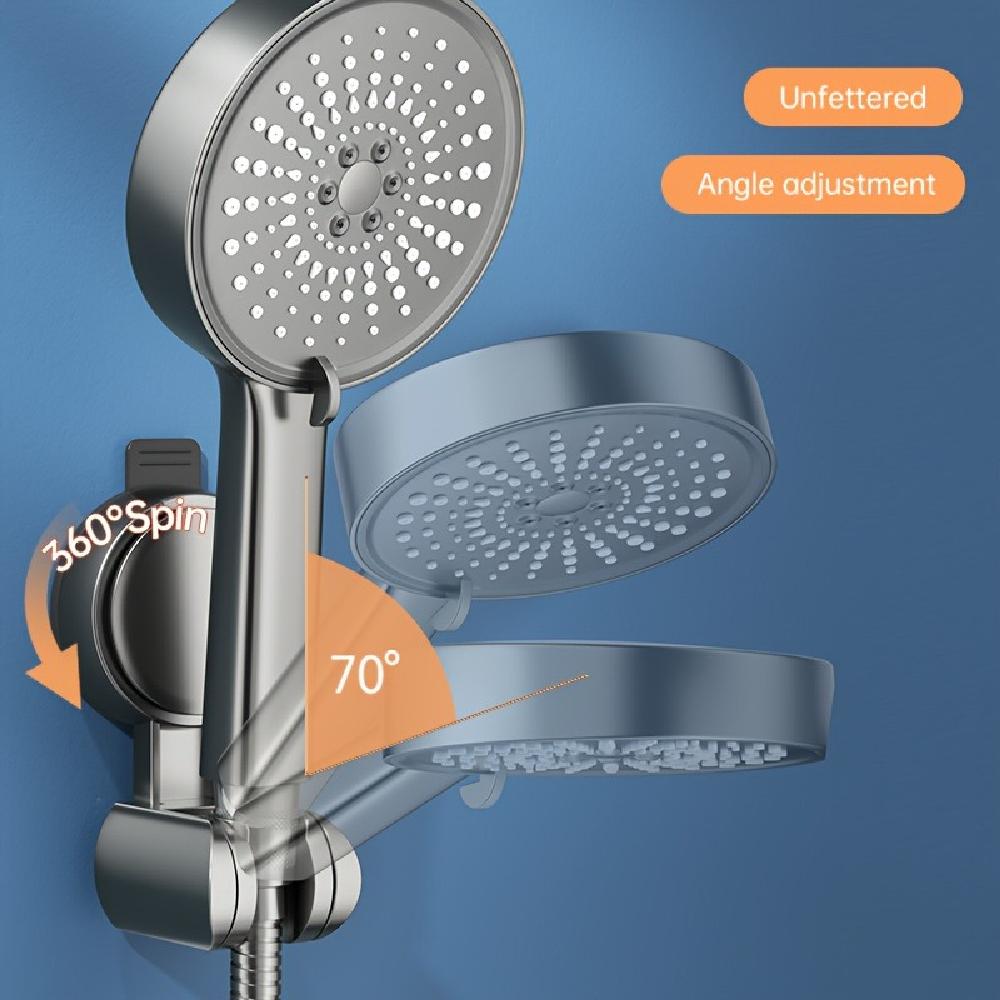 1-4PCS Suction Cup Shower Head Holder ABS Adjustable Strong Adhesive Universal Shower Head Support Reusable No Trace Waterproof