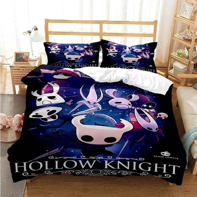 3D Tisk Hra Hollow Knight Ložní souprava Povlak na přikrývku Přikrývka Postel Jednolůžko Dvojlůžko Plná Queen Mládež Dívka Chlapci Dárek Domácí textil